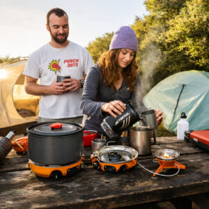 Équipement de camping léger pour repas en duo