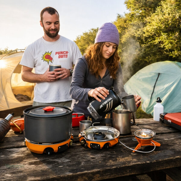 Équipement de camping léger pour repas en duo