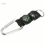 Porte-clé boussole et thermomètre pour randonneurs