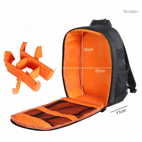 Sac à Dos photo avec compartiments organisés