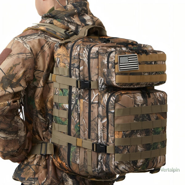 Sac à dos randonnée léger et camouflage 45L