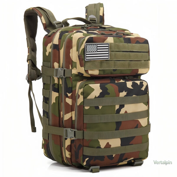 Sac à dos camouflage 45L pour randonnée et trekking - vue 2