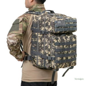 Sac à dos de randonnée camouflage robuste et spacieux