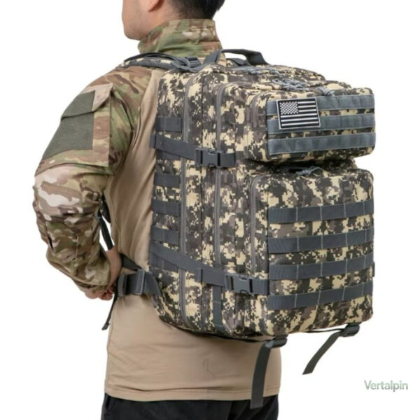 Sac à dos de randonnée camouflage robuste et spacieux