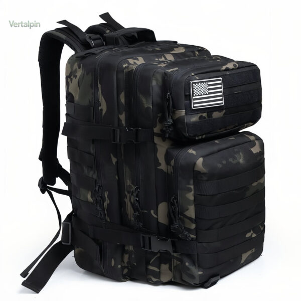 Sac à dos camouflage 45L pour randonnée et trekking - vue 3