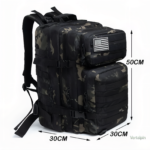 Sac à dos trekking 45L avec design camouflage pratique