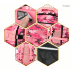 Sac à dos camouflage rose parfait pour les aventuriers