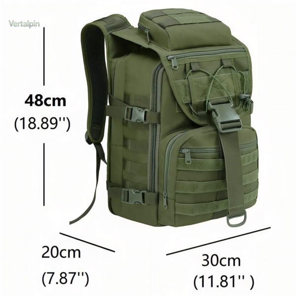 Sac à dos robuste adapté à la randonnée militaire