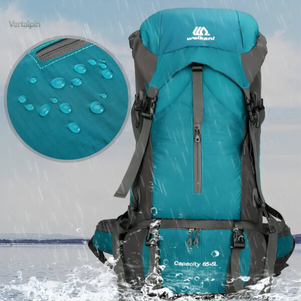 Sac à dos trekking 70L, adapté aux randonnées en montagne