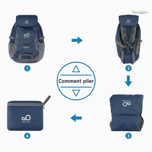 Sac à dos randonnée ultra léger, capacité de 30 litres