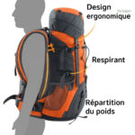 Sac à dos randonnée homme pour séjour prolongé