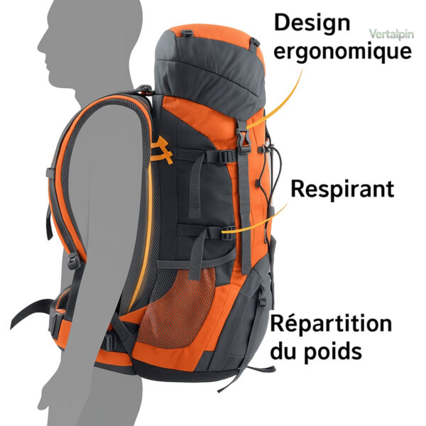 Sac à dos randonnée homme pour séjour prolongé