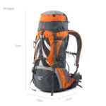 Sac à dos randonnée 75L avec ceinture ajustable