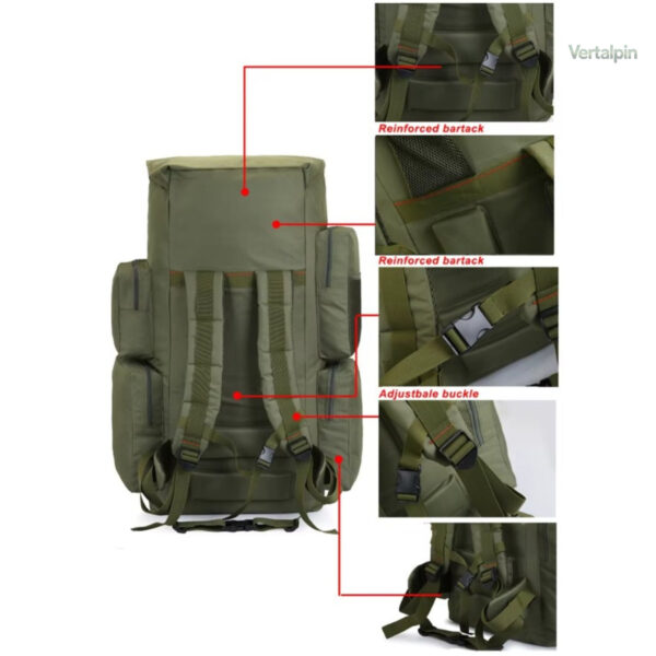 Sac à dos homme conçu pour le trekking et l'exploration