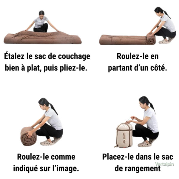 Sac de couchage 2 places, idéal pour le bivouac