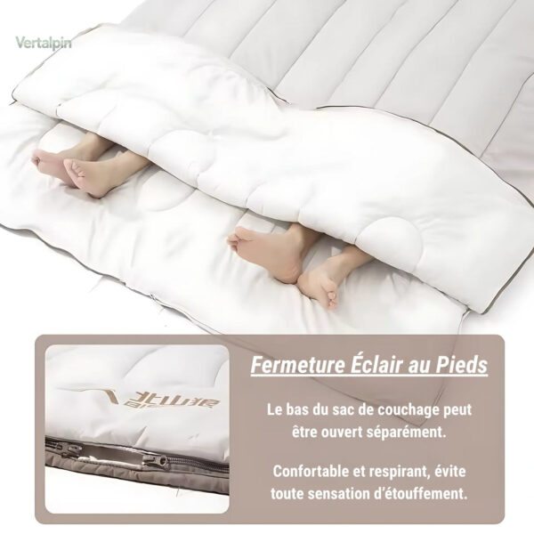 Couchage flexible, usage en extérieur pour 2 personnes