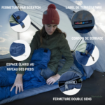 Sac de couchage polyvalent pour treks