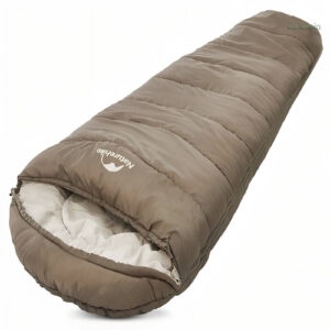 Sac de couchage 4 saisons marron pour trekking