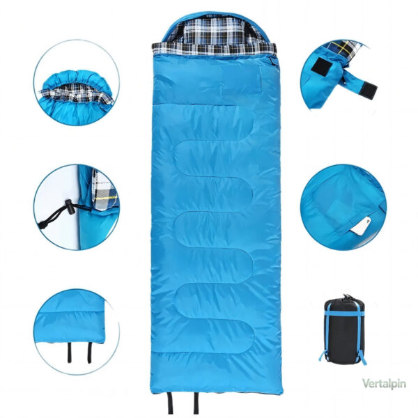 Sac de couchage en matériau léger et durable