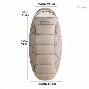Duvet spacieux pour des nuits confortables en extérieur