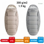 Idéal pour les treks en pleine nature, sac de couchage large