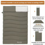 Sac de Couchage pour Trekking, Léger et Pratique