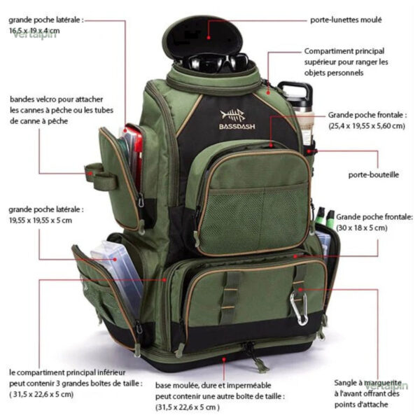 Sac à dos léger pour randonnée et activités nautiques