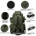 Sac de randonnée robuste avec design ergonomique