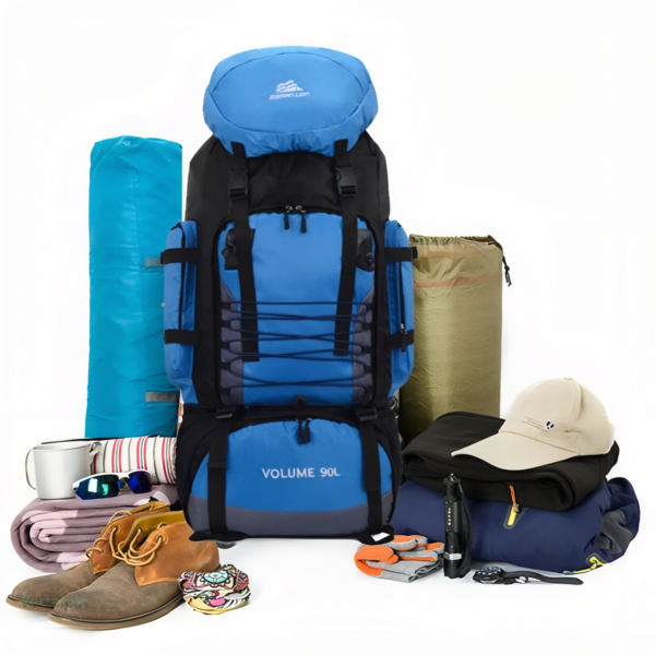 Sac à dos homme, conçu pour le trekking de 90 litres