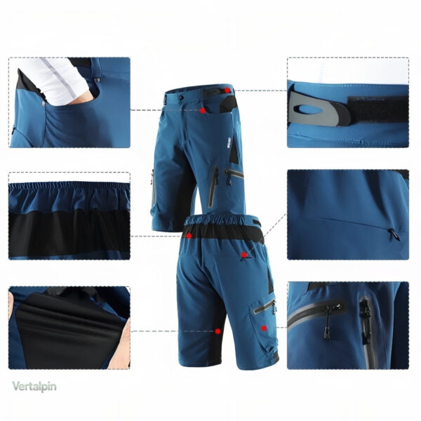 Short homme léger avec poches fonctionnelles