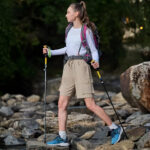 Short femme long adapté aux randonnées en montagne