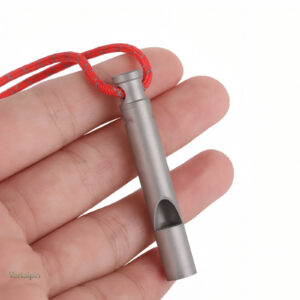 Sifflet de Randonnée en Titanium, outil de survie léger