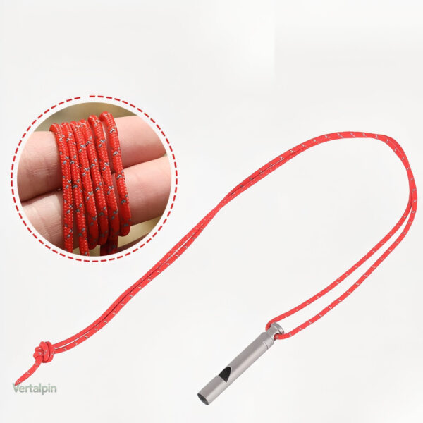 Sifflet compact en titane pour signaler en randonnée