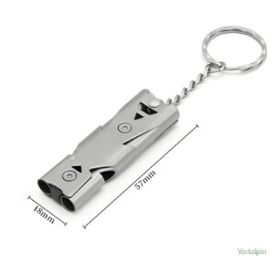 Accessoire de survie essentiel avec sifflet de 180 dB