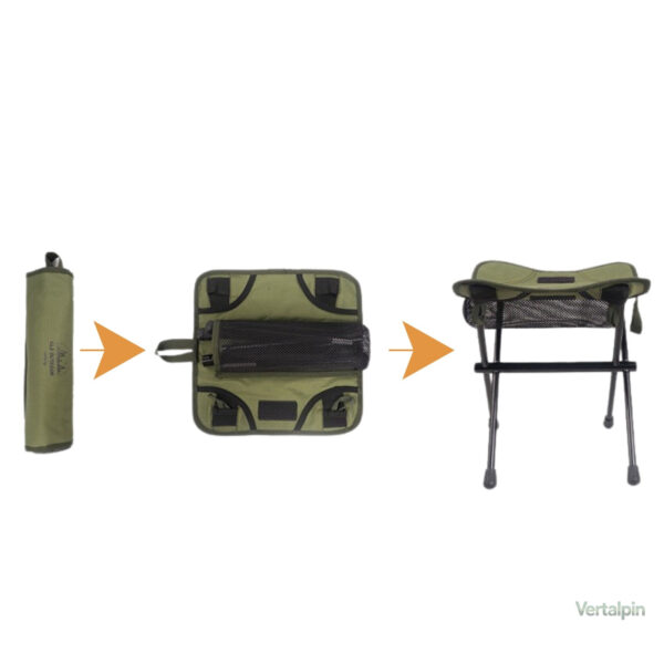 Tabouret de bivouac ultra compact