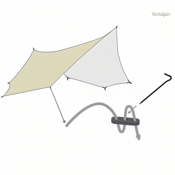 Tarp 5.1x5.1M pour voyages en nature