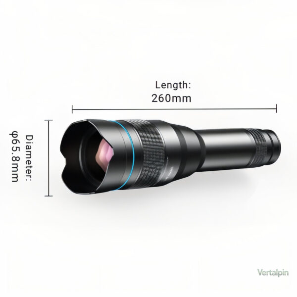 Zoom puissant 60X pour smartphone, idéal pour la photographie à distance