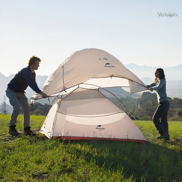 Tente 1 place pour bivouac, protection efficace contre les intempéries