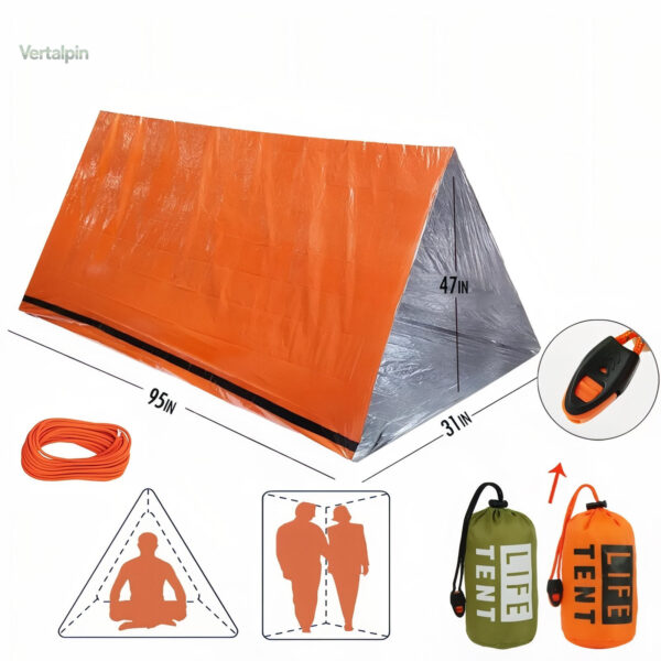 Tente de survie pratique pour aventure en nature