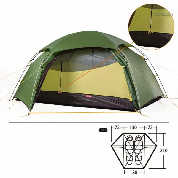 Tente légère pour bivouac deux places