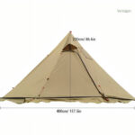 Tipi spacieuse pour 4-6 campeurs