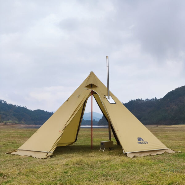 Tente Tipi adaptée aux conditions hivernales