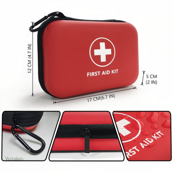 Kit de premiers secours randonnée avec 92 accessoires