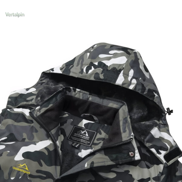 Veste de randonnée avec design camouflage élégant